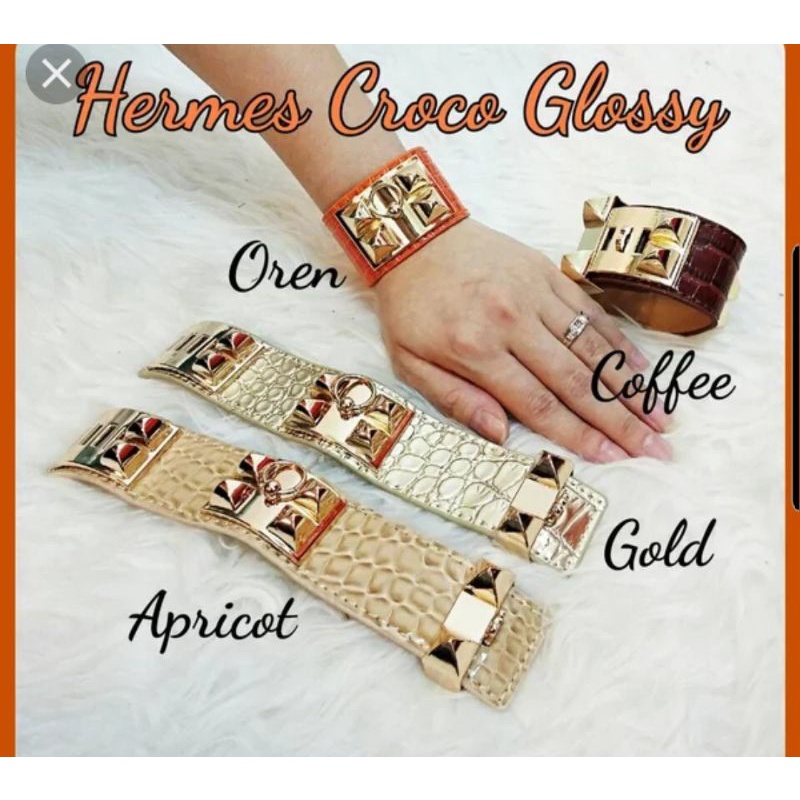 Gelang Mendor CDC Bahan Croco Premium Quality Bracelet Branded Band import croco Mendor cdc tidak karatan ii29