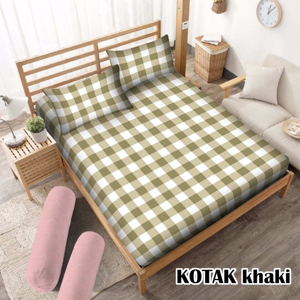 SPREI/SEPREI HOMEMADE NO.1 KOREAN STYLE AESTHETIC EMILY TARTAN ANJANA GRID KATUN DISPERSE - UKURAN 120, 160 &amp; 180