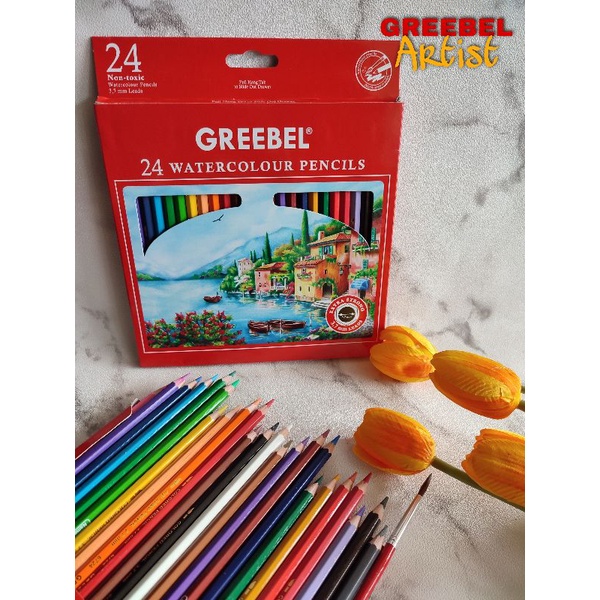 

Pensil Warna Greebel Watercolour 24 Warna - 6724
