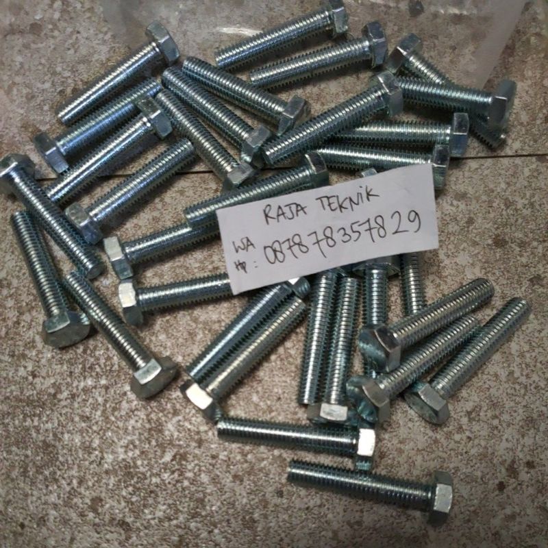 baut m8x40 / baut bmp m8x40 / baut kepala kunci m8x40 / baut m8 x 40 / baut galvanis m8x40 / baut m 