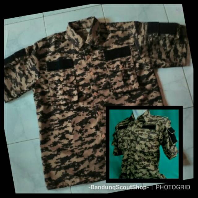 Kemeja PDL loreng Pramuka