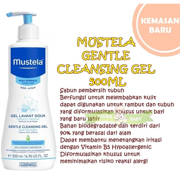 PERA217 MUSTELA GENTLE CLEANSING GEL 500 ML SABUN BAYI ed 1/2025