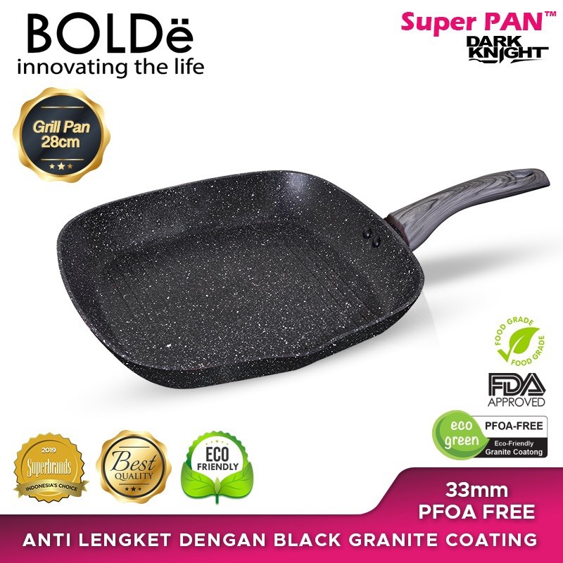 Grilled Pan 28 cm Dark Knight  BOLDe Original