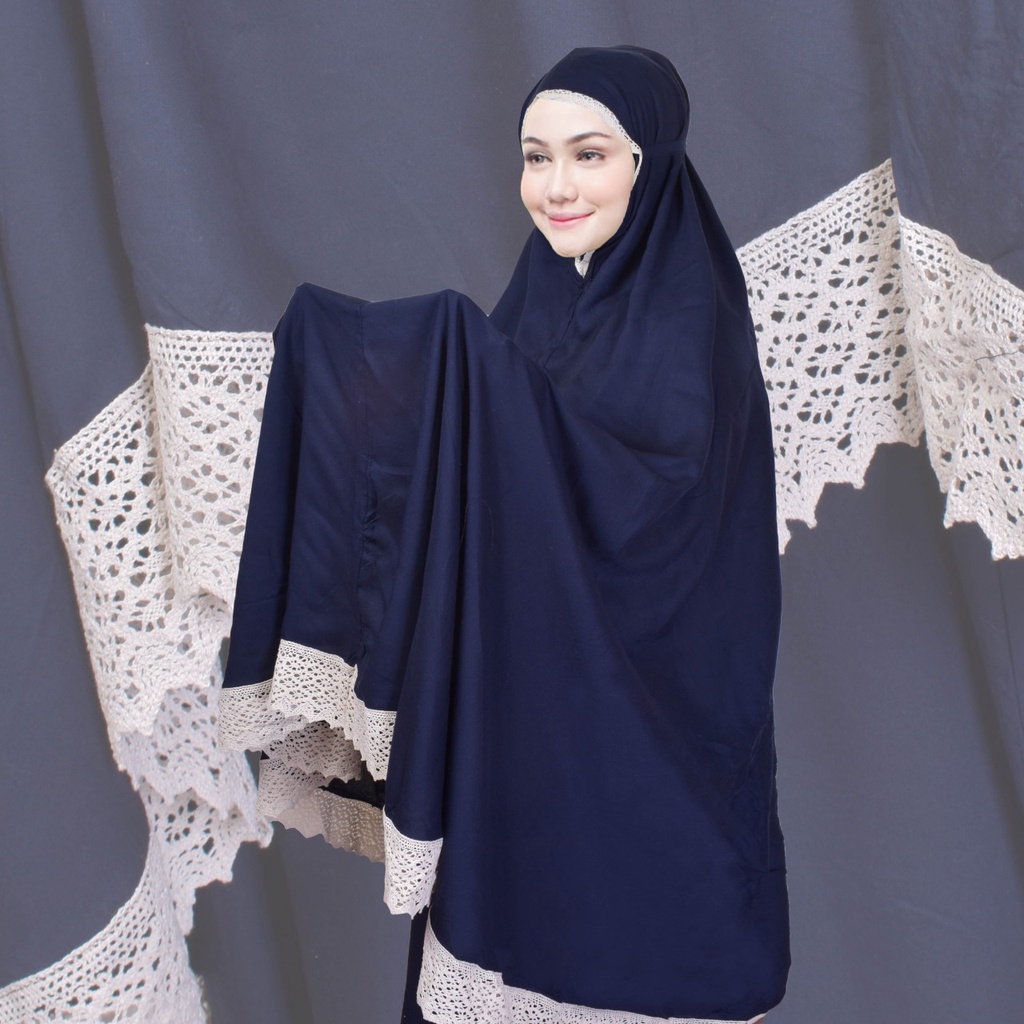 JAYSTORE COD FREE TAS MUKENA POLOS THALINA RENDA BESAR BIG SIZE REALPICT TELEKUNG POLOS RENDA XL BAH