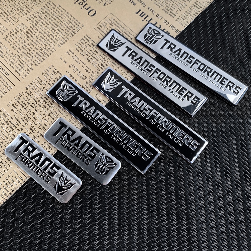 Transformers Sticker Emblem Dekorasi Mobil Motif Transformers 3D Bahan Aluminum Alloy