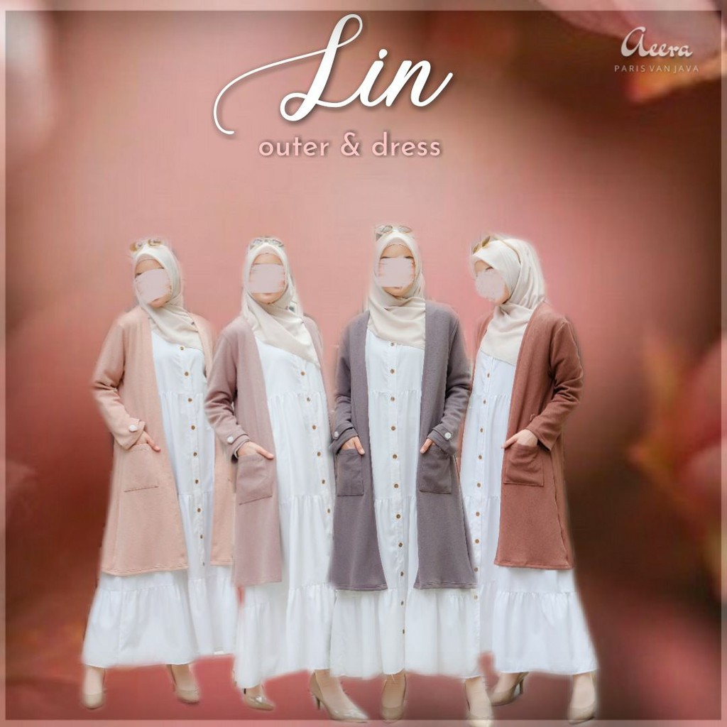 LIN OUTER Knit Uniqlo - Outer Wanita