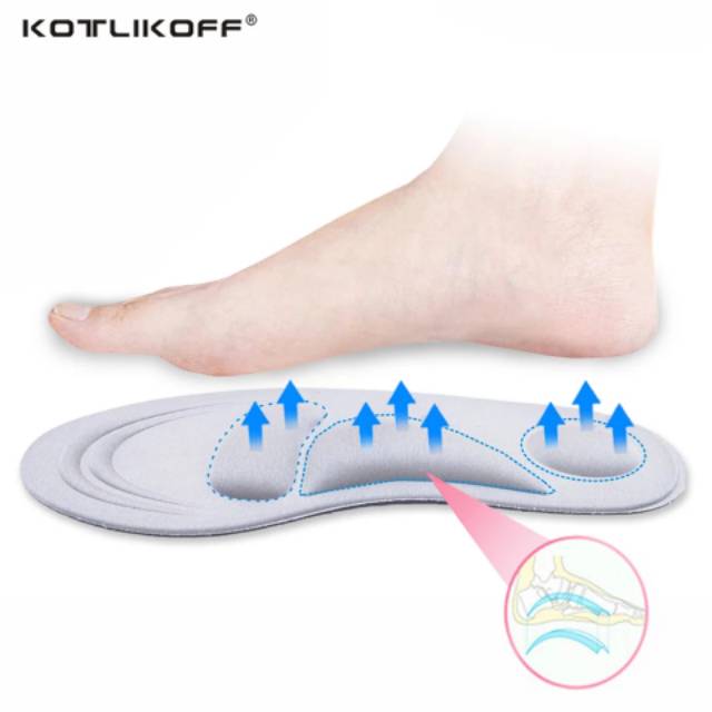 Foam Full Shoe Insole Alas Insoles Busa 4D Sepatu Heels Cushion Bantalan