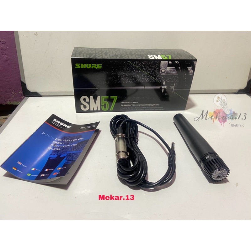 Mic Kabel Shure SM57 / Microphone Dynamic Instrument