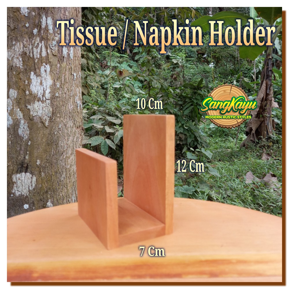 Tisu wooden Tissue holder napkin holder tempat tissue tempat tisu kayu