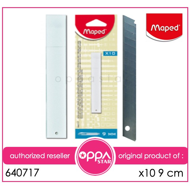 

Buruan Refill Carter Cutter Isi Ulang Pisau Silet Kecil 9Mm Maped 640717 Gilaa!!!