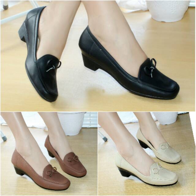 Sepatu Wanita Wedges Pantofel Kerja kantor formal Murah Sepatu Wanita Wedges Pantofel Kerja kantor formal Murah