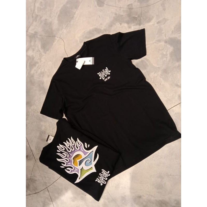 Kaos Hitam Lengan pendek pria Ripcurl
