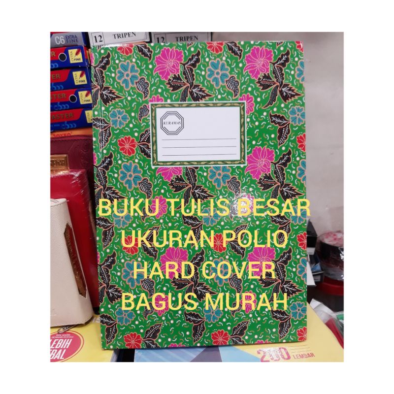 

BUKU TULIS POLIO BESAR MURAH BAGUS/BUKU BESAR AKUNTANSI TERMURAH/BUKU UKURAN POLIO HARD COVER ISI 100 LEMBAR