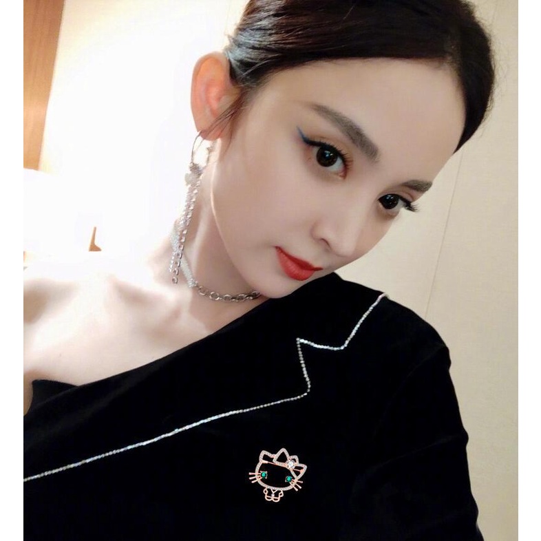 Bros Desain Kartun Kepala Kucing Gaya Jepang Untuk Wanita