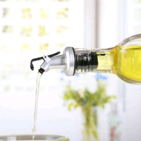 TUTUP BOTOL SIRUP MINYAK - BOTTLE  POURER ADA TUTUP Silver Bottle Pourer Alat Bantu Penuang Penutup Botol Minyak Cuka Wine Kecap Madu Sirup Stainless- TUTUP BOTOL MULTIFUNGSI WINE KECAP MADU SIRUP MINYAK - BOTTLE POURER ADA TUTUP