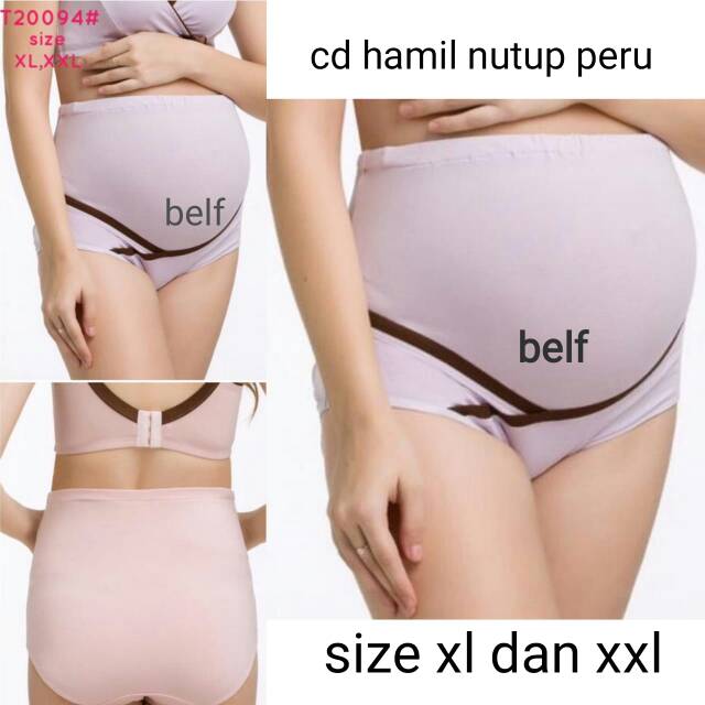 CD Hamil T20094 Catton Import Premium Nutup Perut Dengan Penyangga Perut Jumbo Size XL 2XL