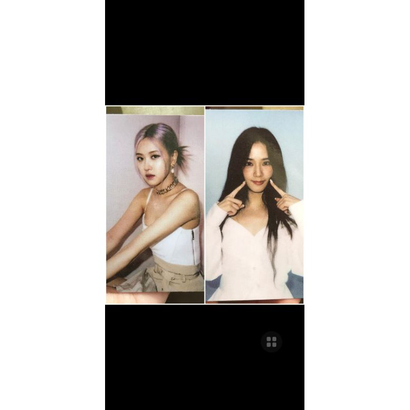 (READY) OFFICIAL PHOTOCARD THE ALBUM BLACKPINK 2020 | ROSE | JISOO | BENEFIT ROSE |