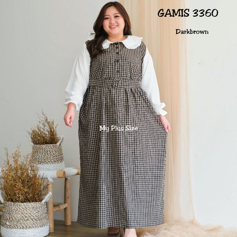 Gamis Kotak Super Jumbo 3360,Ld 132 cm &amp; 145 cm