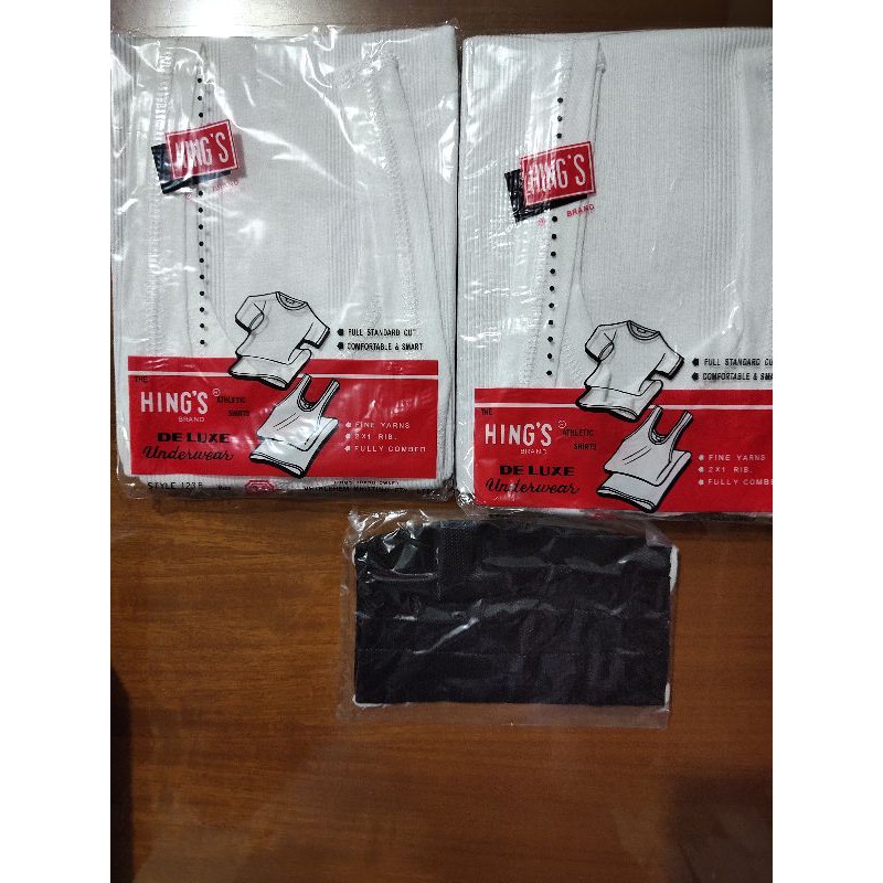 SINGLET HING'S PROMO 1 PCS + MASKER BAGUS 1 PCS