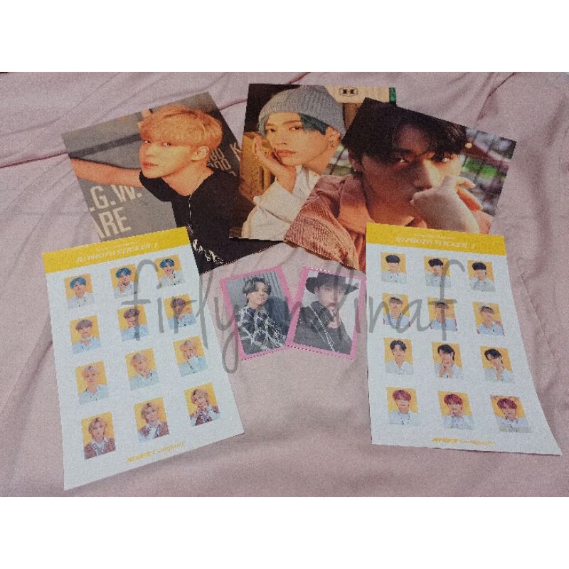 ATEEZ Yunho MMT Answer Photocard, OTK Wooyoung, Minpos & Sticker set SG21