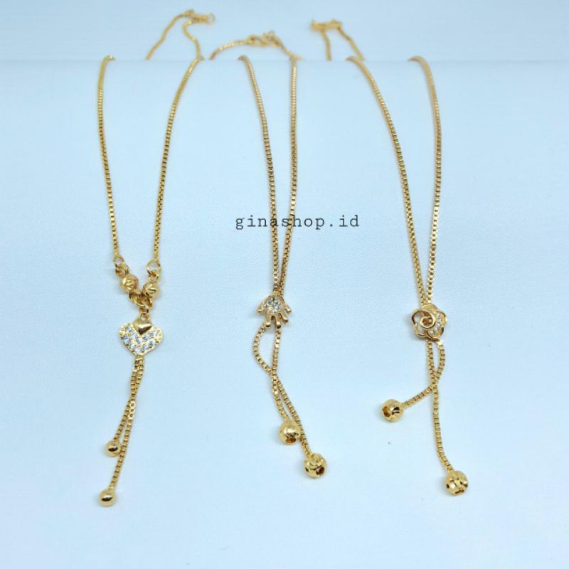 Kalung Anak Anak Kalung Koye Permata Bahan Xufing Anti Karat Gold Terbaru Panjang 35cm Terbaru Elegan Cantik