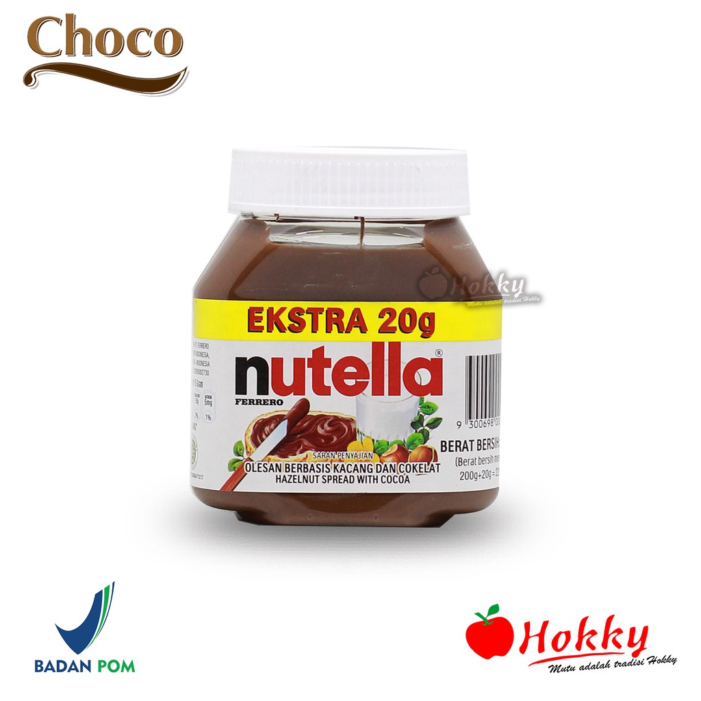 Jual Nutella Hazelnut&Cocoa Spread 200 Gr (no Extra) Indonesia|Shopee ...