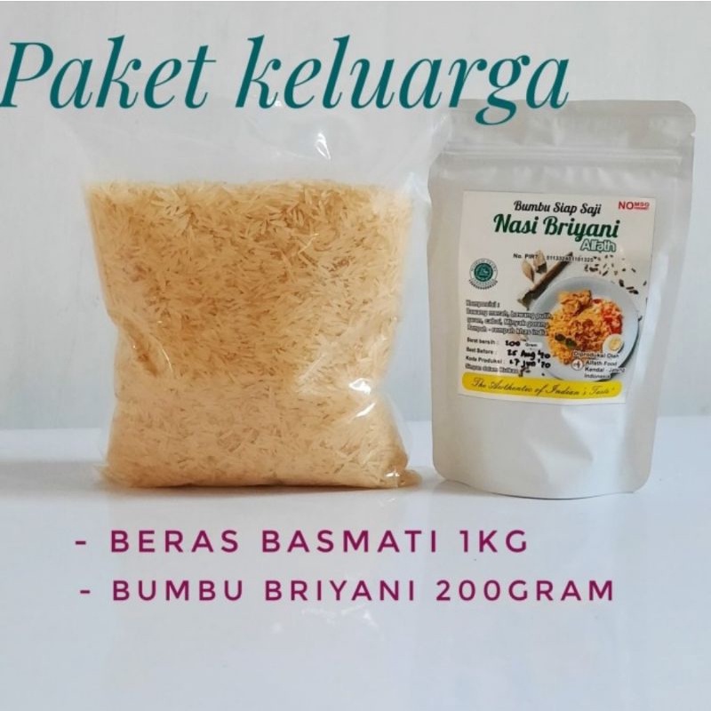 

Set Bumbu briyani 200 gram + 1 kg beras basmati