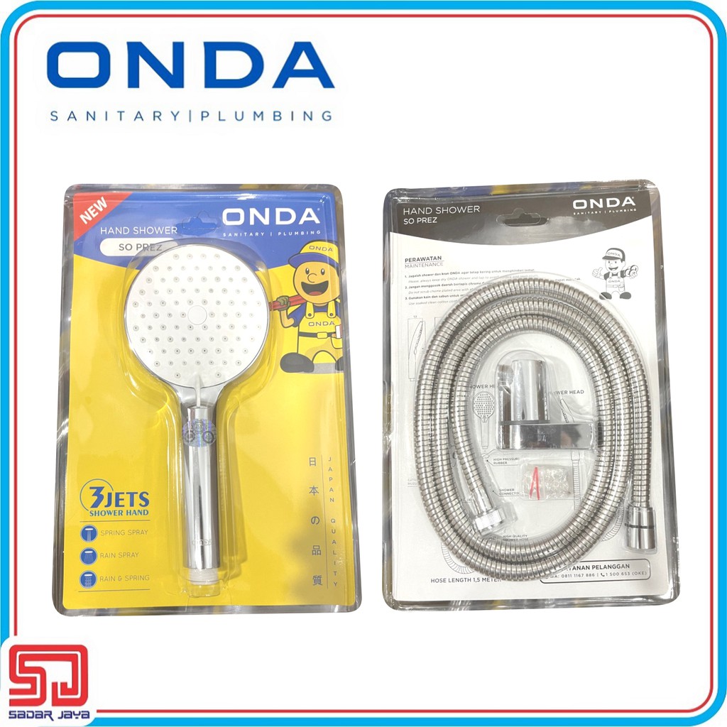 ONDA SO PREZ Hand Shower 1/2&quot; Pancuran Gagang Mandi