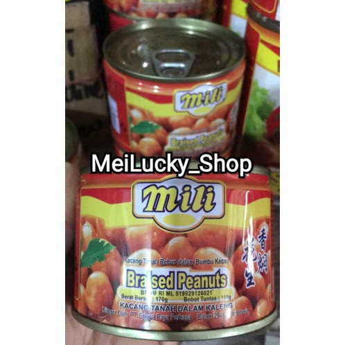 

MILI BRACE PEANUT 170GRAM, IMPORT SINGAPORE MALAYSIA KACANG TANAH SIAP REBUS YANG LEMBUT TTS 170GRAM