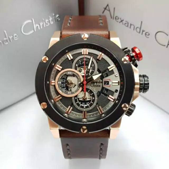 Alexandre christie 6491 AC6491 6491MC black rose gold