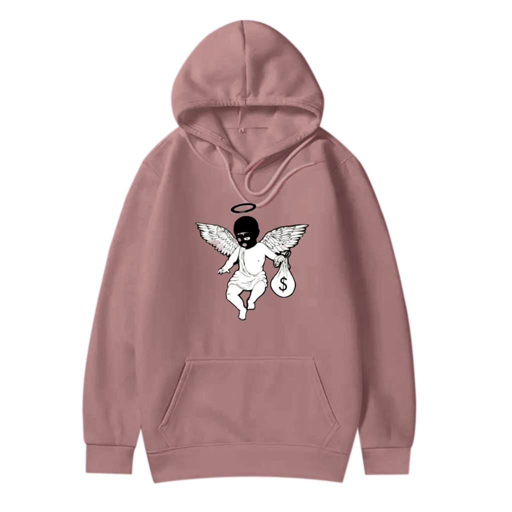 BAD ANGEL HOODIE JUMPER PRIA WANITA Size M-XXL