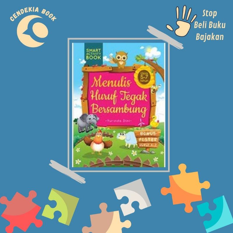 Buku Menulis Huruf Tegak Bersambung