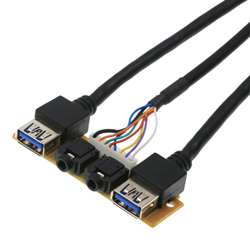 Btsg Komputer USB3.0+USB2.0 Untuk Jack Port I/O Board HUB Kabel Internal Wi