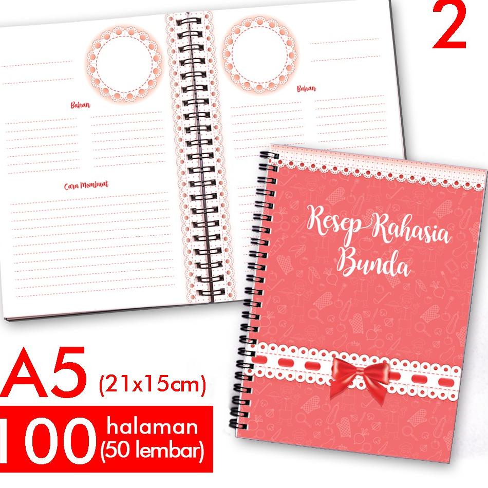 

[KODE PRODUK NEWNI4784] Notebook Buku Catatan Resep Masakan