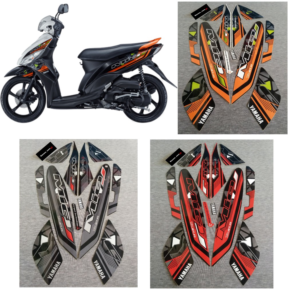 stiker motor striping standar Yamaha MIO J 2014-2015 / Stiker striping Mio J 2014