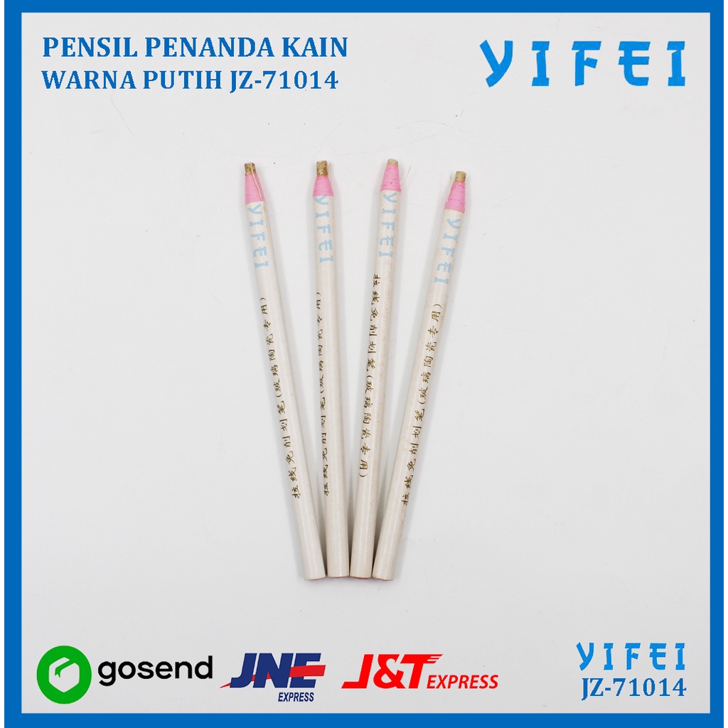 PENSIL PENANDA KAIN WARNA PUTIH/ WATER ERASABLE PENCIL YIFEI-71014