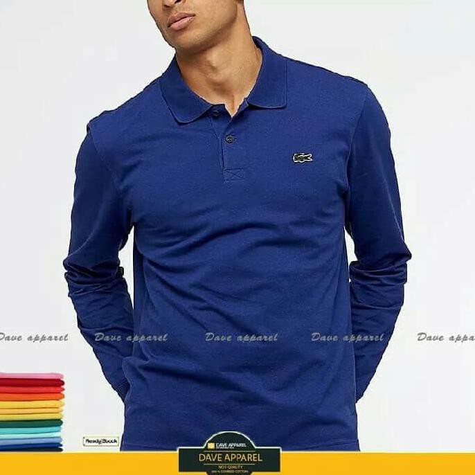Polo shirt / kaos kerah panjang Lacoste #bestseller