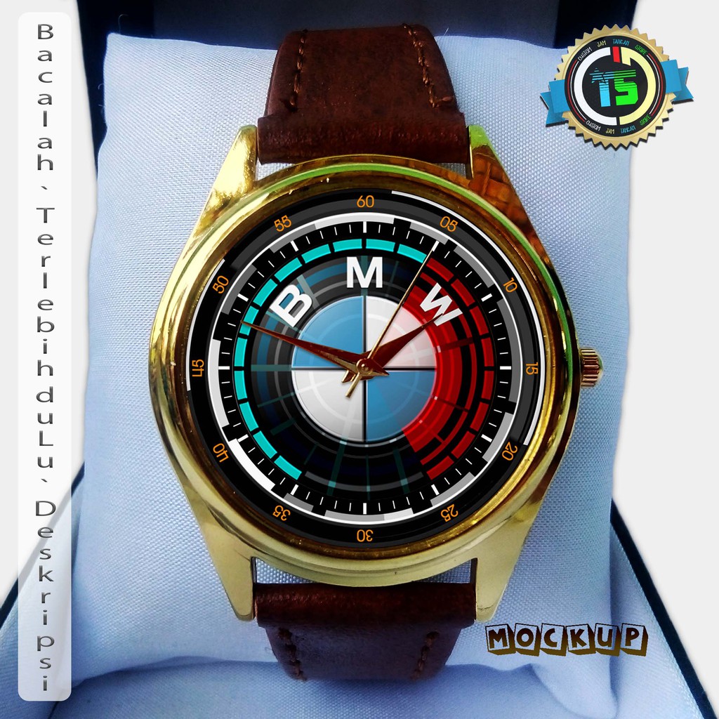 Jam Tangan BMW 02 Wanita Strap Coklat | Custom Jam Tangan Store