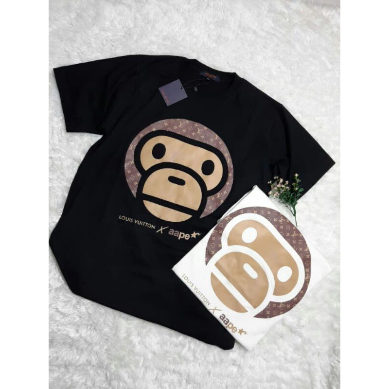 kaos baju t shirt bigsize MONKEY LV kaos ke