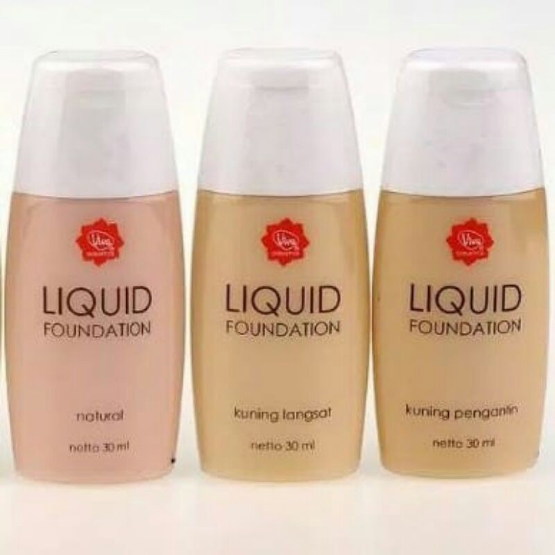 Viva Liquid Foundation Natural 30 ml / Viva Alas Bedak / Tata Rias Pengantin