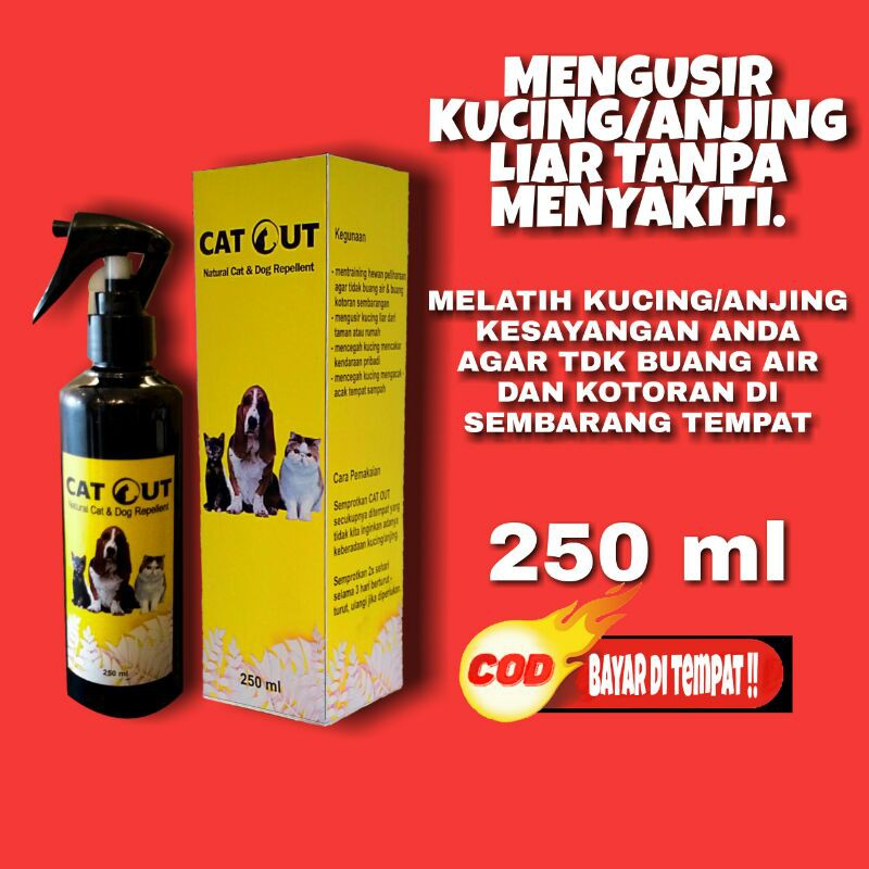 PENGUSIR KUCING LIAR 250 ML/MELATIH KUCING ANJING PELIHARAAN