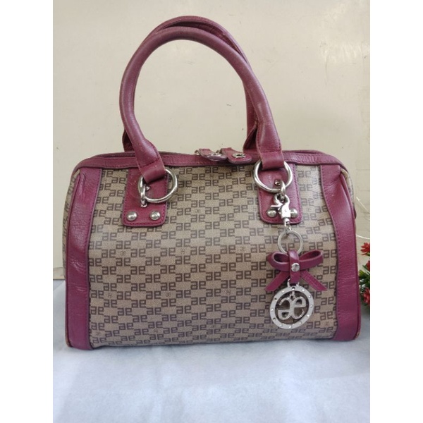 ELEGANCE ORIGINAL HANDBAG SPEEDY UNGU,  PRELOVED ELEGANCE,  TAS ELEGANCE,  TAS SPEEDY,  HANDBAG SPEE