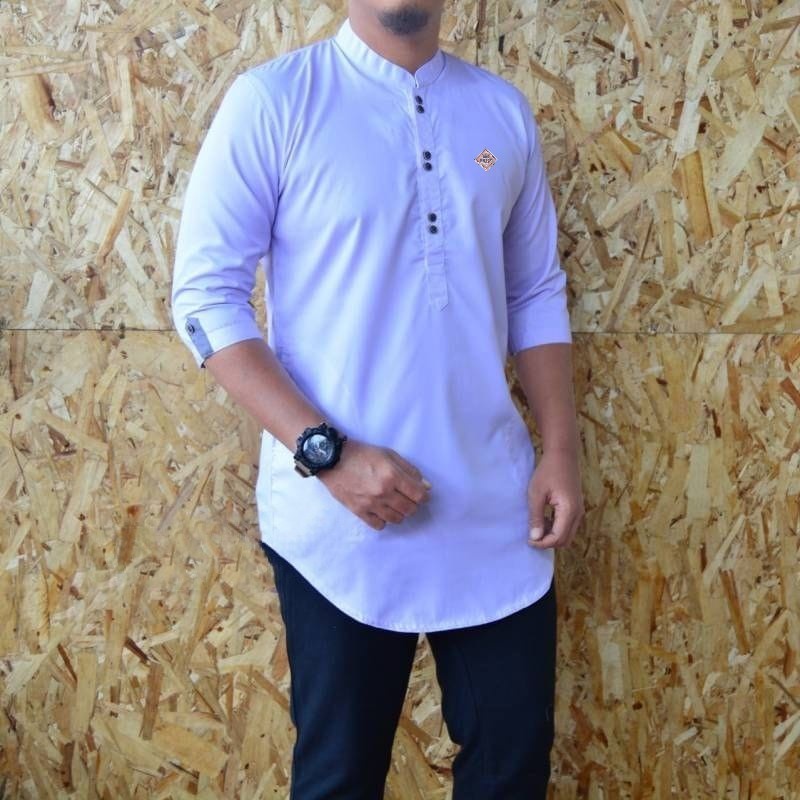 Baju Koko KURTA Pakistan OXPORT Tangan Pendek Super Premium Terbaru Qurta Pria Dewasa Irsyad Elzaura