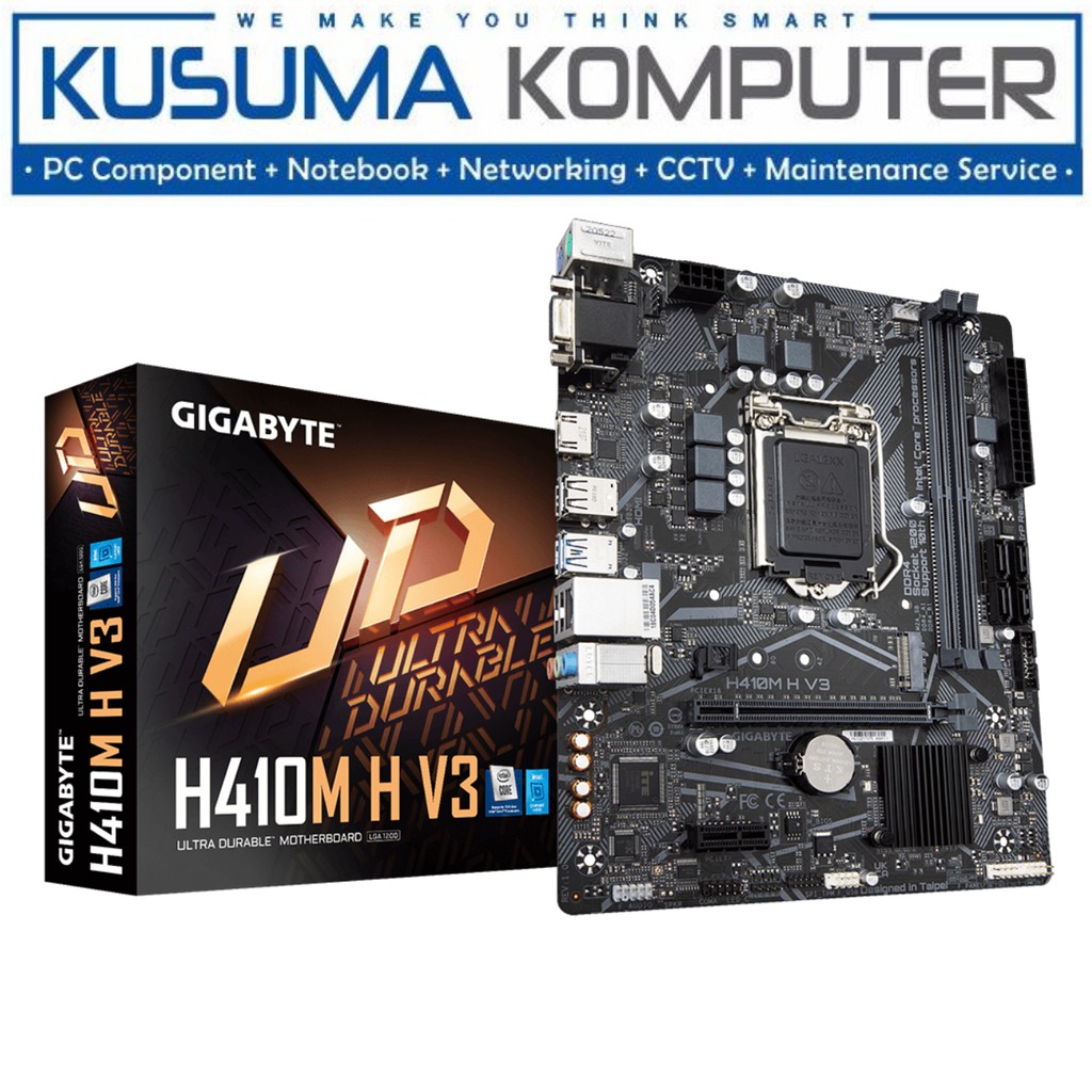 Gigabyte Motherboard H410M H V3, DDR4, NVMe PCIe Gen3 x4