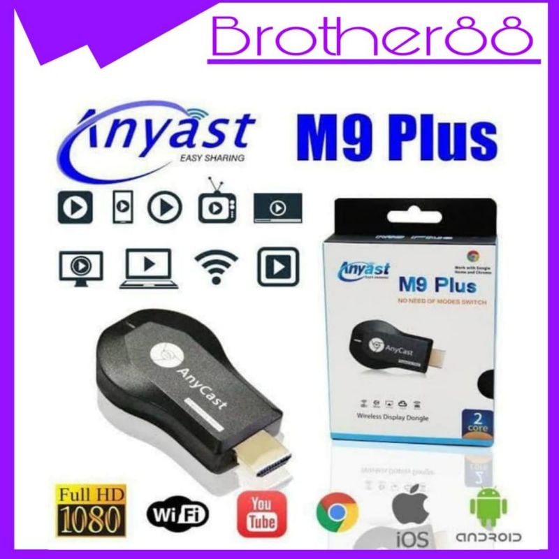 ANYCAST DONGLE M9+ 1080P WiFi WIRELESS HDMI DONGLE ANYCAST