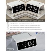 ULTIMATE POWER 3 IN 1 FAST WIRELESS CHARGER + ALARM CLOCK + LED NIGHT LAMP