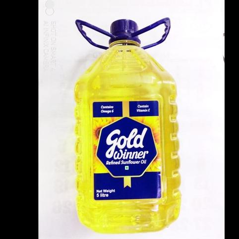 

Ready stock] Gold Winner Refined SunFlower Oil - 5 liter / Cholesterol Free