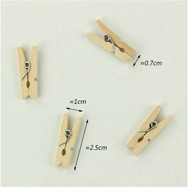 

terbatas Mini Wooden Clip Murah