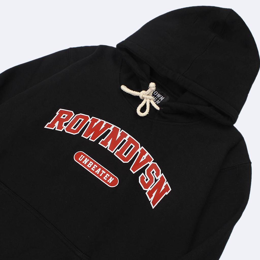 Rown dvsn Hoodie Black - Rown Division Pullover Hoodie Mortey Black - ST008