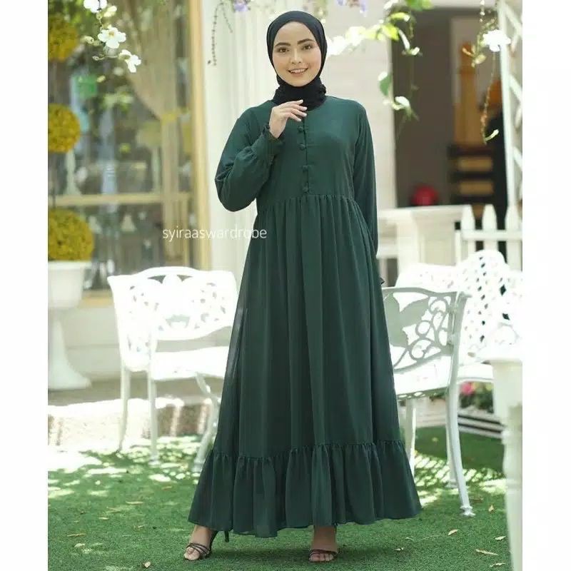 DESKA DRESS REMPEL / GAMIS POLOS KANCING DEPAN